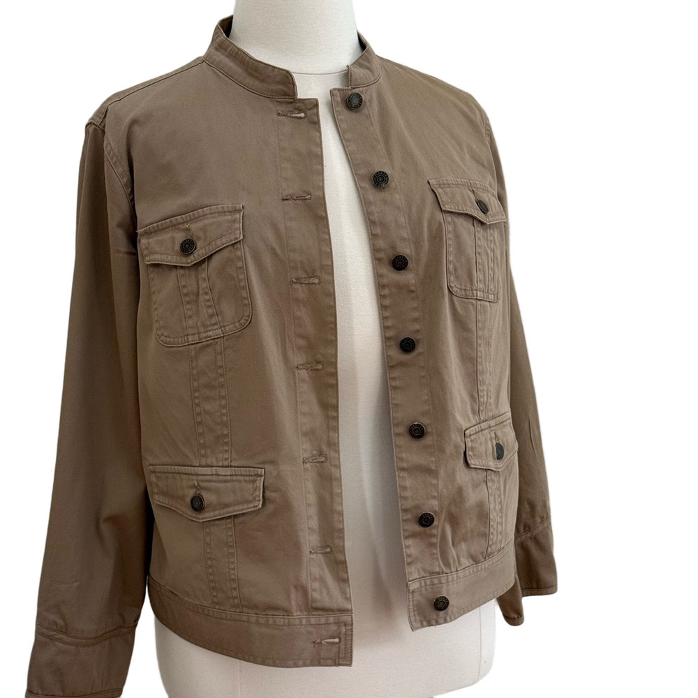 Charter Club Brown Utility Jacket - Picture 8 of 10